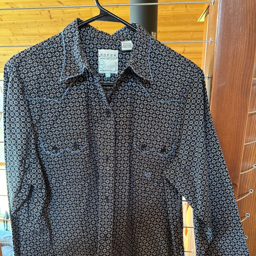Roper Button up Long Sleeve XL